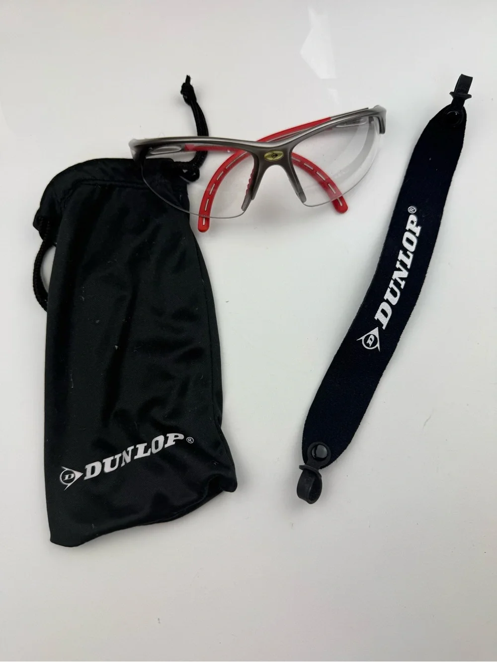 Dunlop Sports Competition Protective glasses red & silver